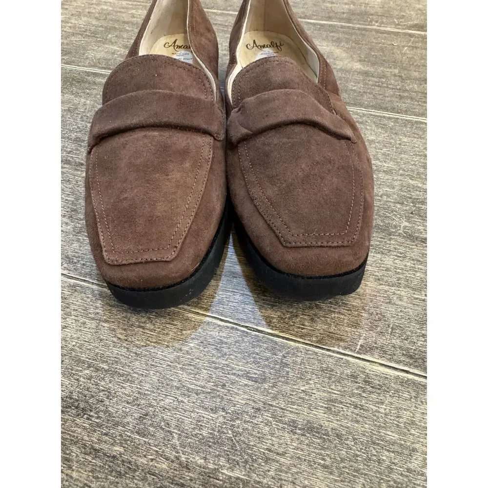 Amalfi‎ by Rangoni Giuliano Loafer Italy made Castagno Cashmere brown Size 8.5 W